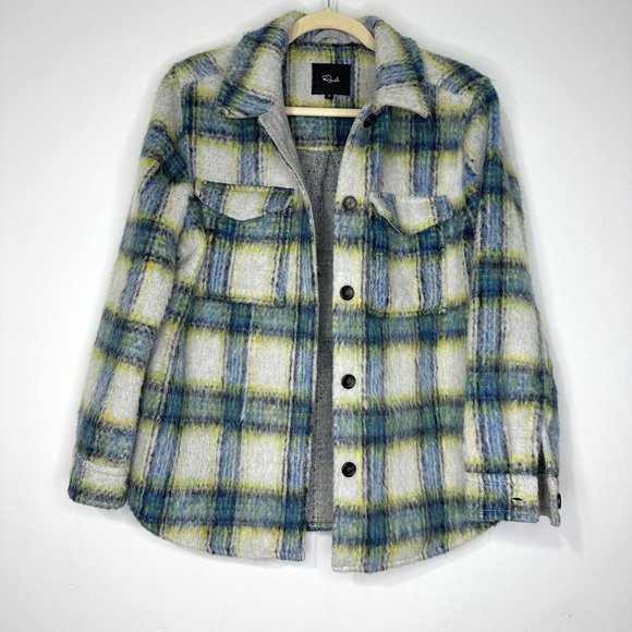 RAILS x Revolve Turner Jacket in Lime Cobalt Smoke‎ Sz S - Picture 4 of 13